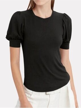 Frame Denim Puff-Sleeve Tee